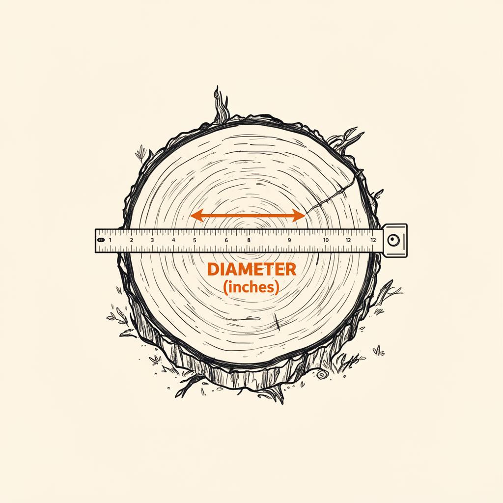 Diagram: Measure the Diameter