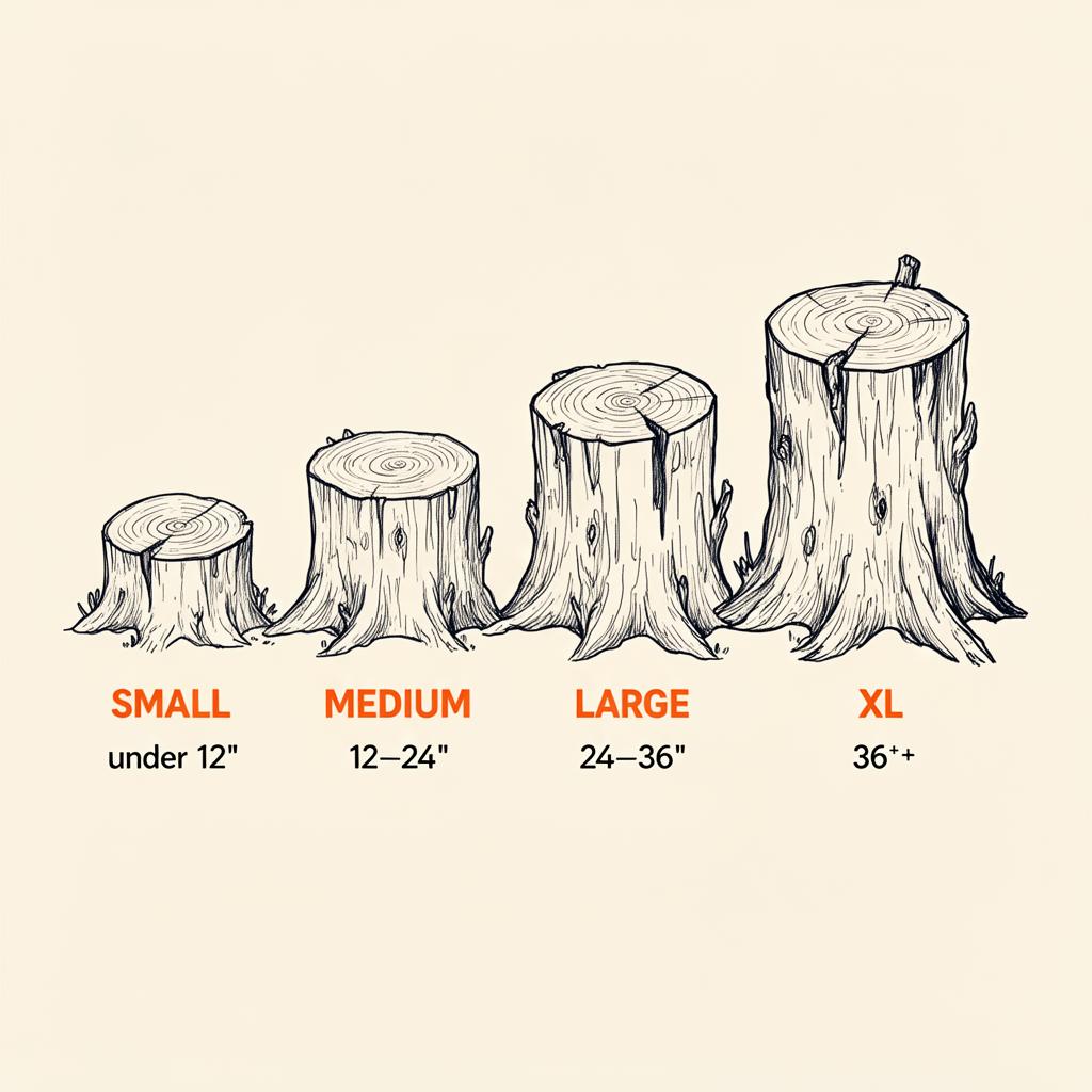 Diagram: Count & Size Each Stump